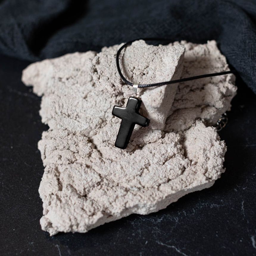 Pendentif Ymir - Agate noire