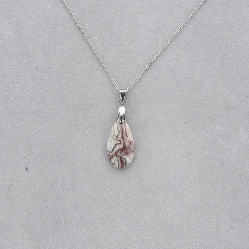 Agate Crazy Lace Cabochon percé 27