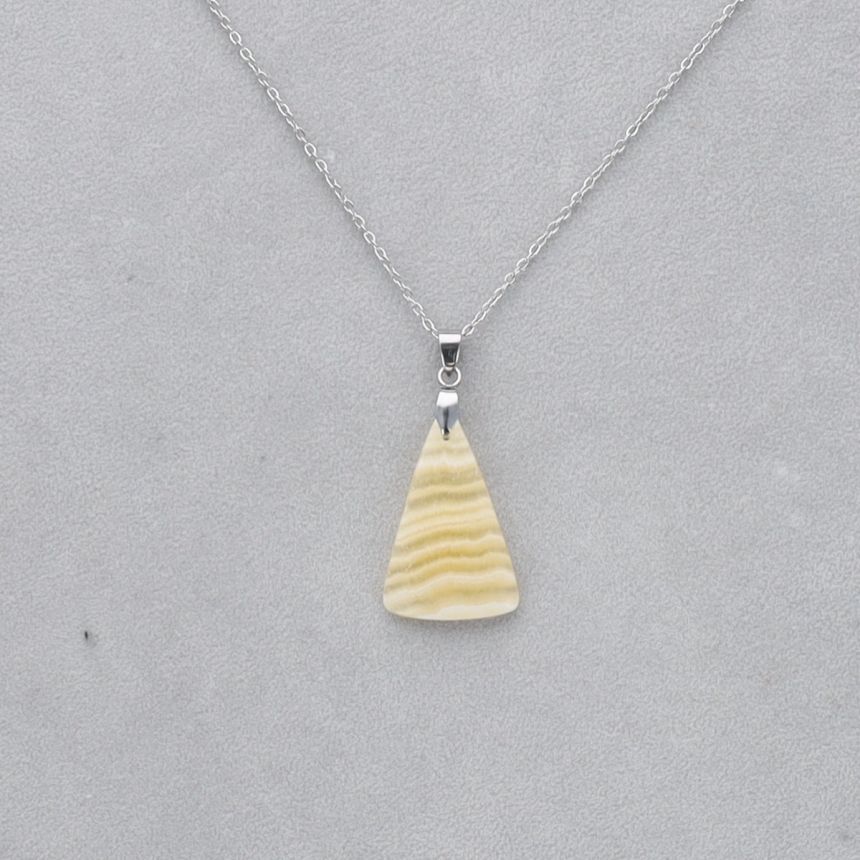 Agate Crazy Lace jaune Cabochon percé 4