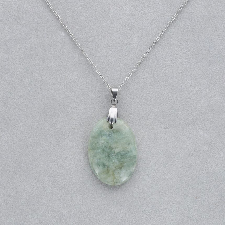 Aigue Marine Cabochon percé 30