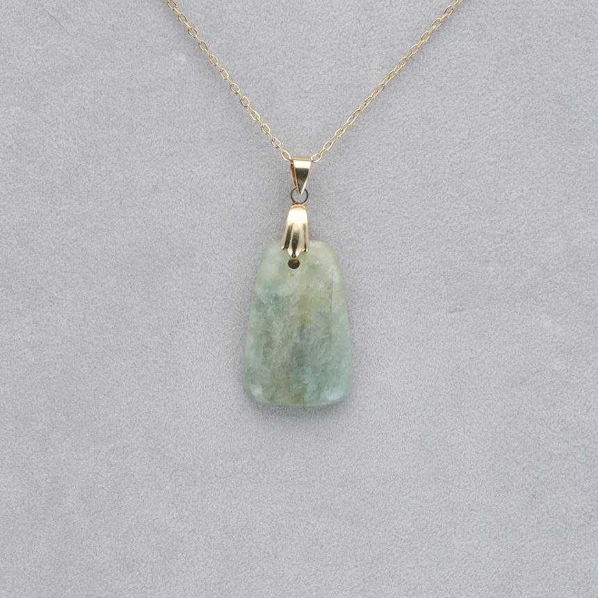 Aigue Marine Cabochon percé 41