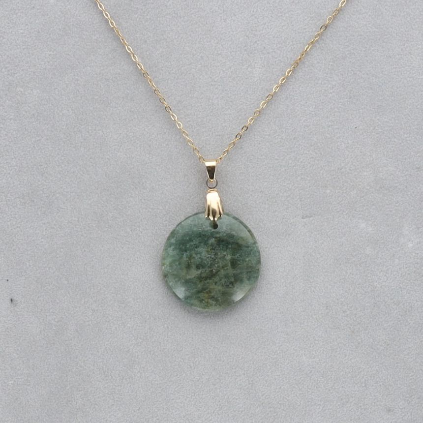 Aigue Marine Cabochon percé 52