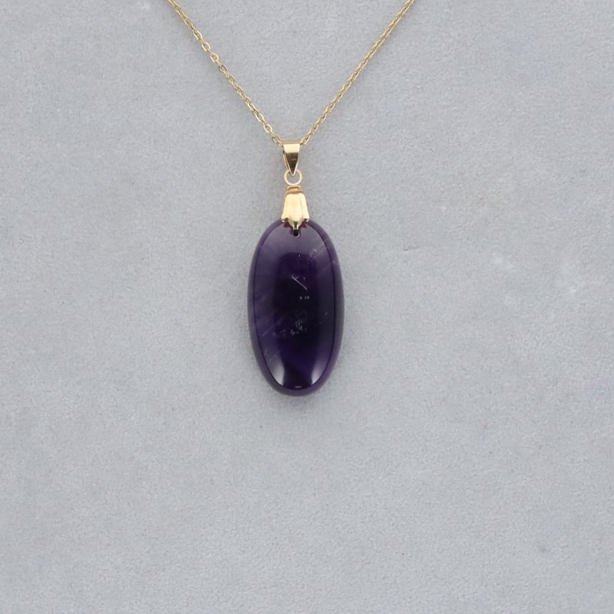 Améthyste Extra Cabochon percé 25