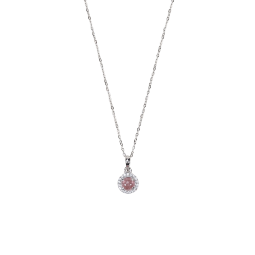 Pendentif Biela - Tourmaline rose
