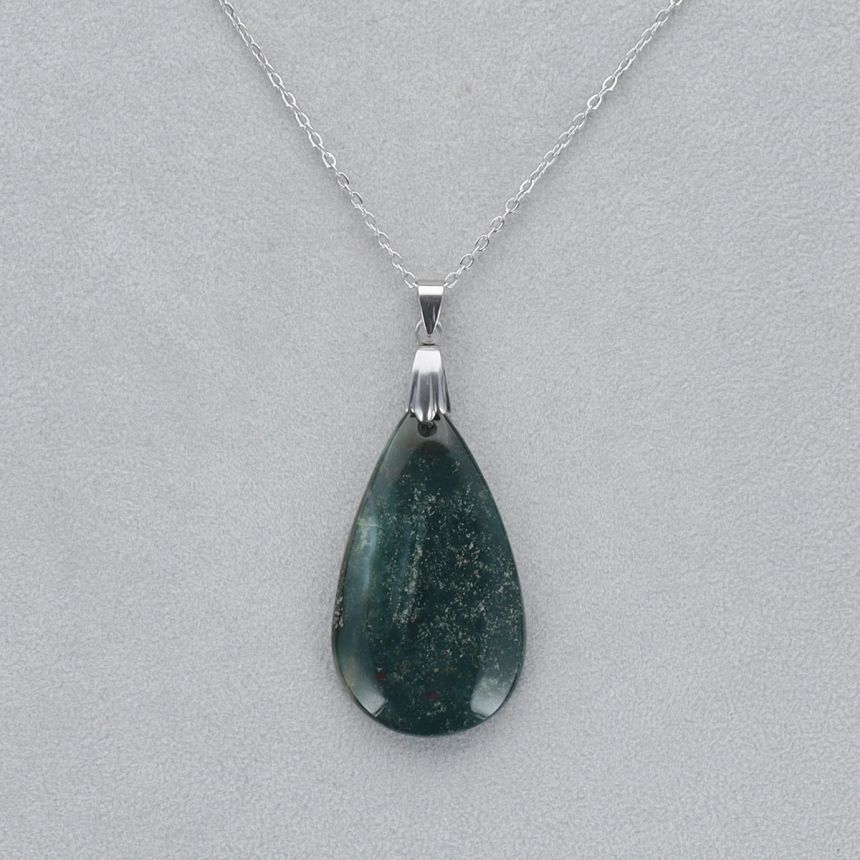 Héliotrope Cabochon percé 10