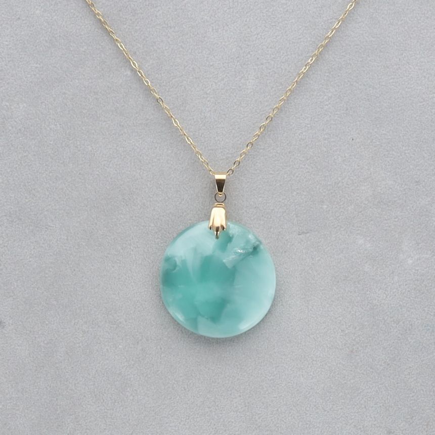 Hémimorphite Cabochon percé 29