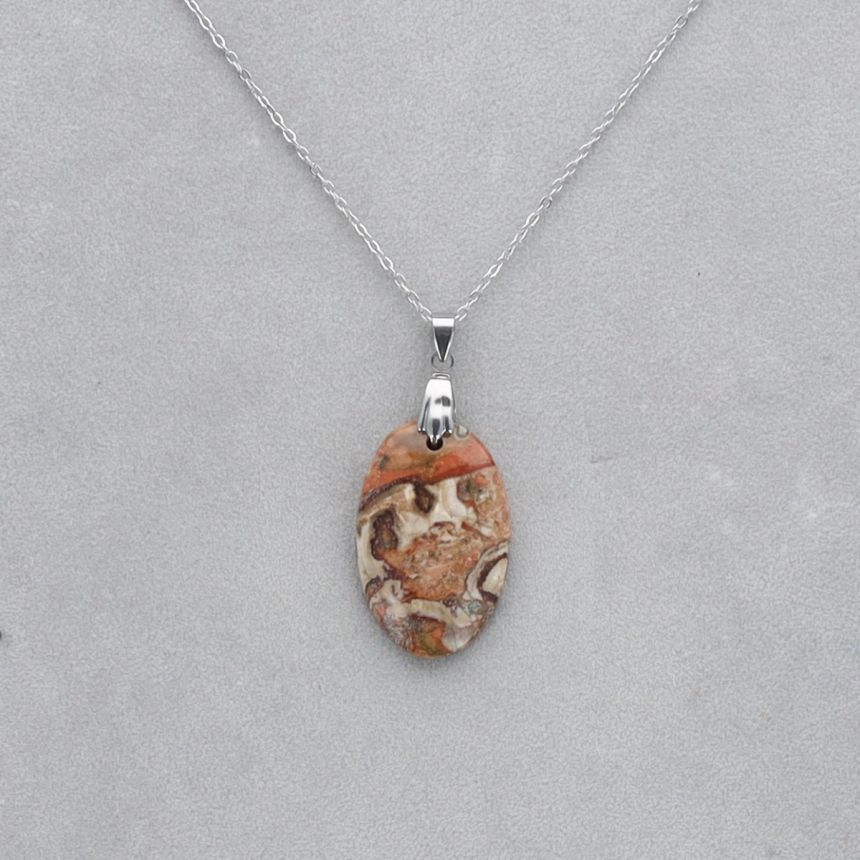 Jaspe Léopard Cabochon percé 21