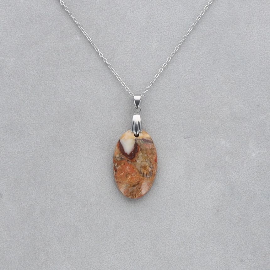 Jaspe Léopard Cabochon percé 25