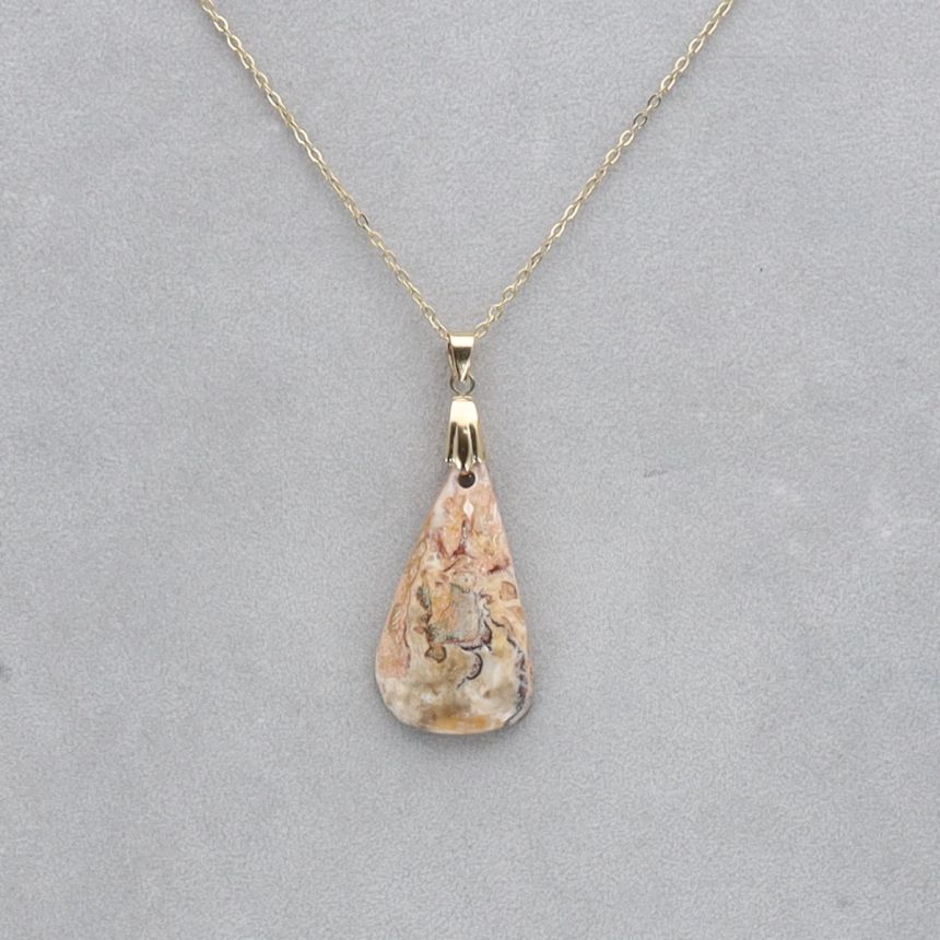 Jaspe Léopard Cabochon percé 29