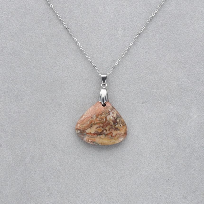 Jaspe Léopard Cabochon percé 7