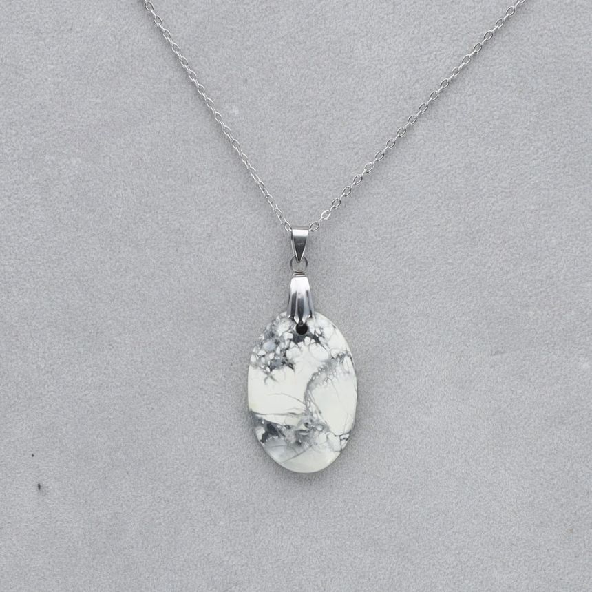 Jaspe Maligano Cabochon percé 11