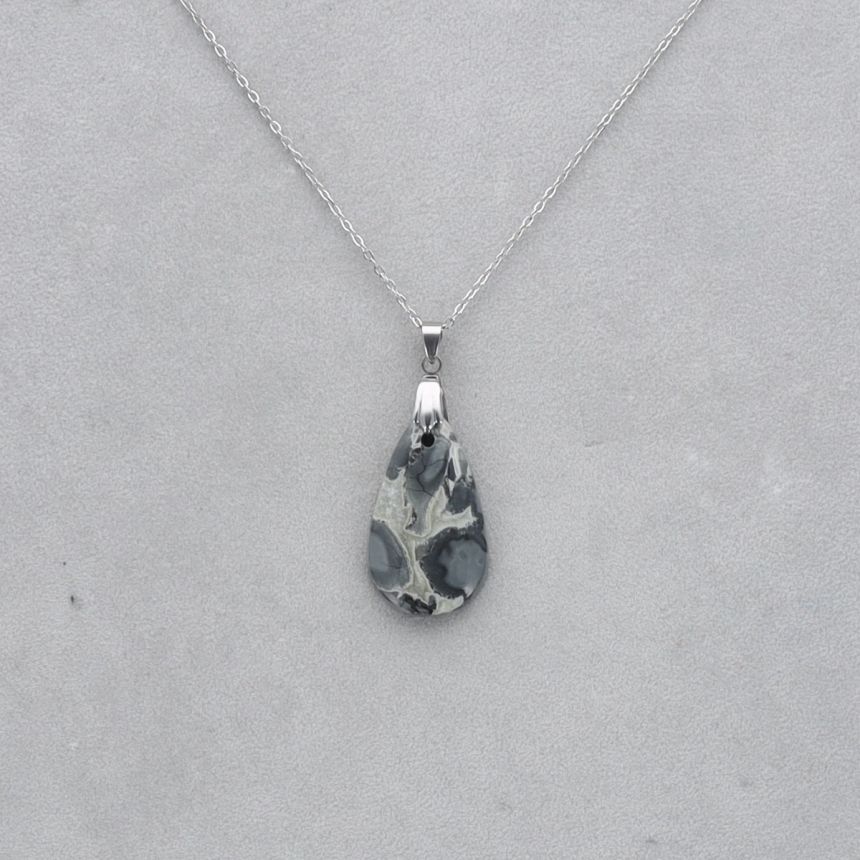 Jaspe Maligano Cabochon percé 31