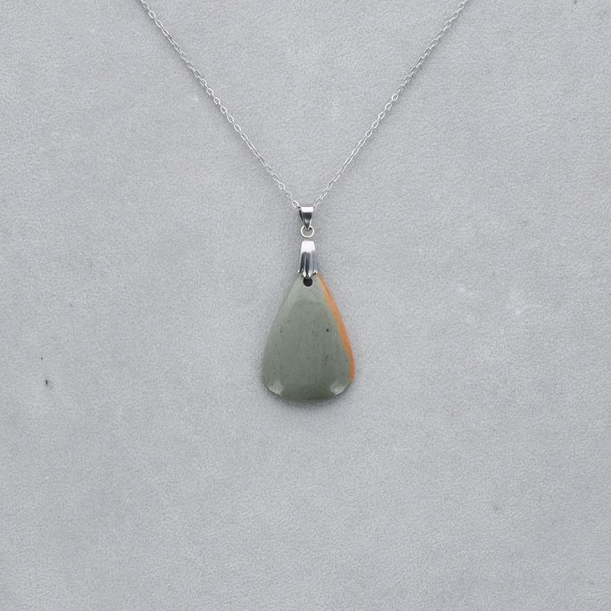 Jaspe Polychrome Cabochon percé 19