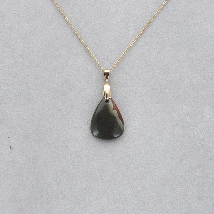 Jaspe Polychrome Cabochon percé 39