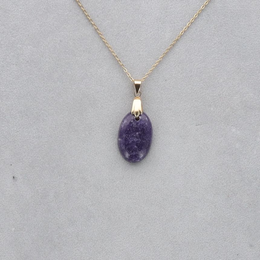 Lépidolite Cabochon percé 48