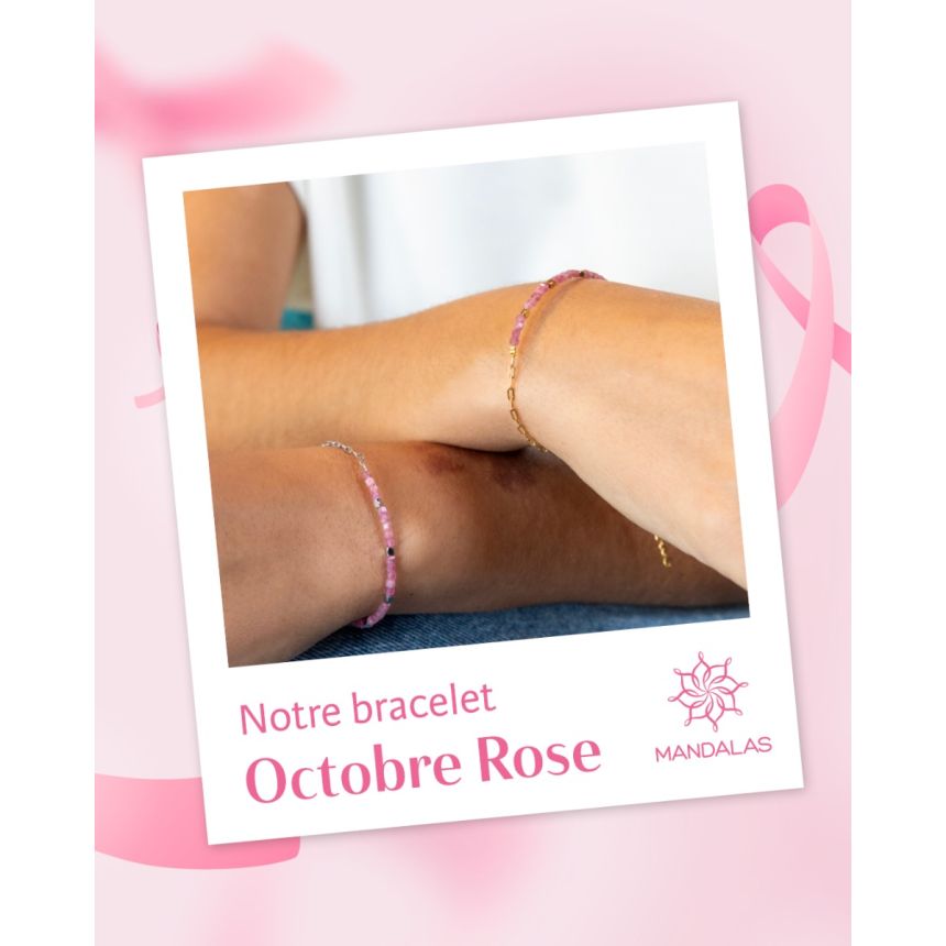 Bracelet Octobre rose 2025