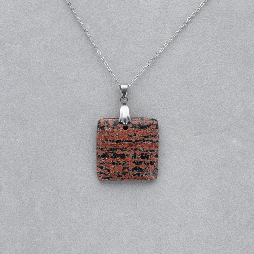 Obsidienne Acajou Cabochon percé 1