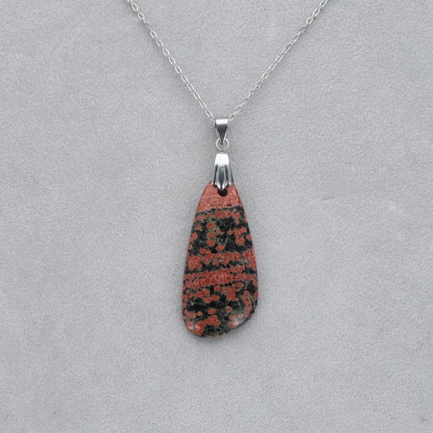 Obsidienne Acajou Cabochon percé 4