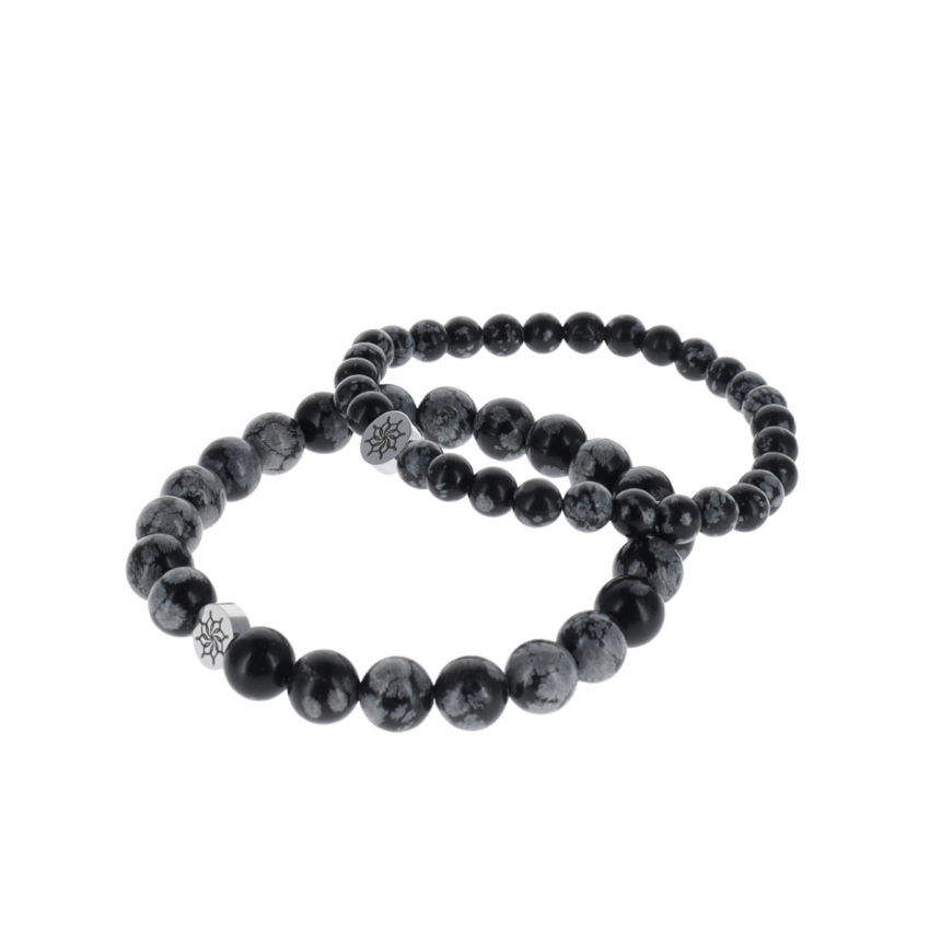 Bracelet Obsidienne Mouchetée