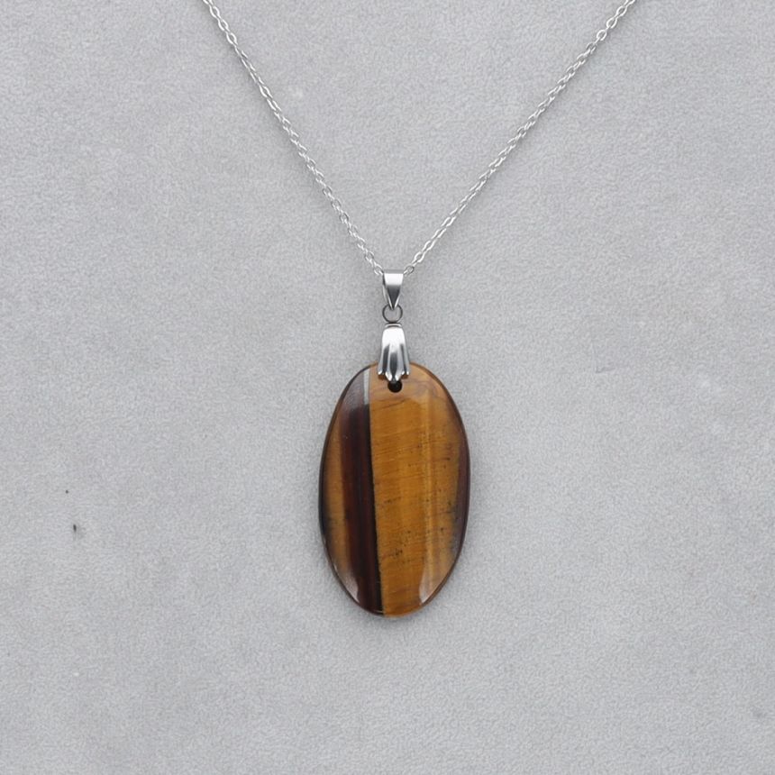 Oeil de Tigre Cabochon percé 42