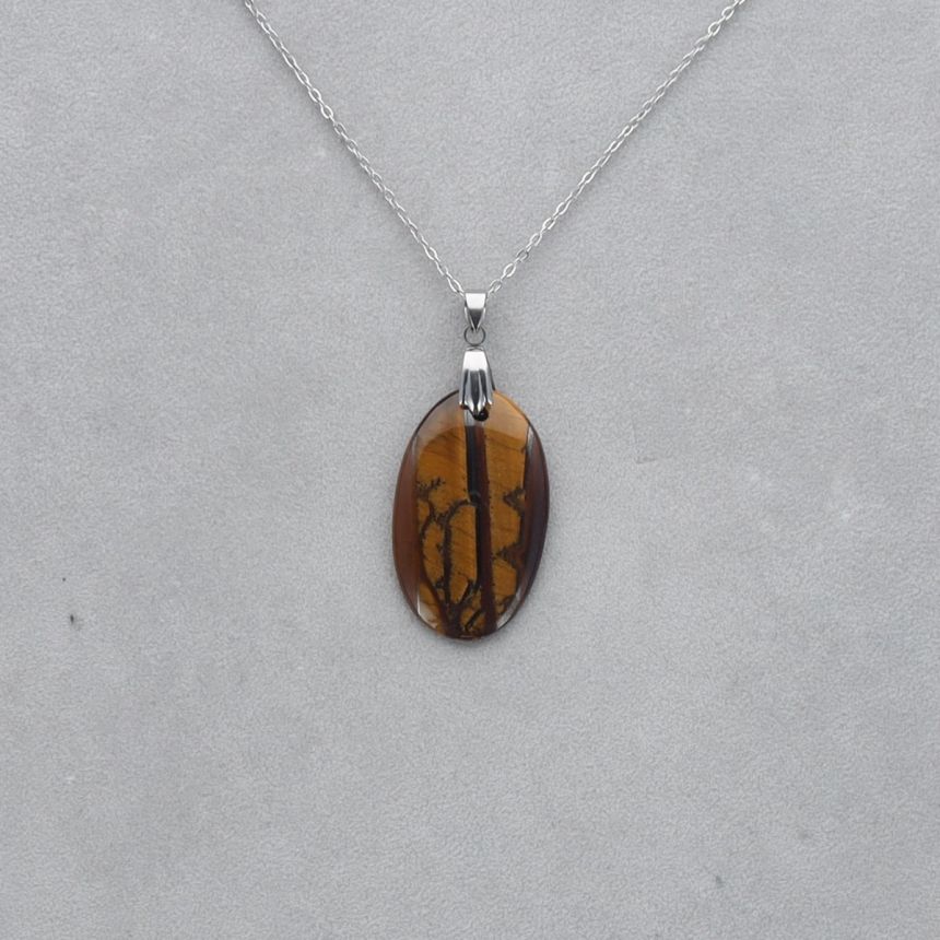 Oeil de Tigre Cabochon percé 57