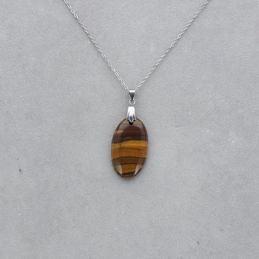 Oeil de Tigre Cabochon percé 58