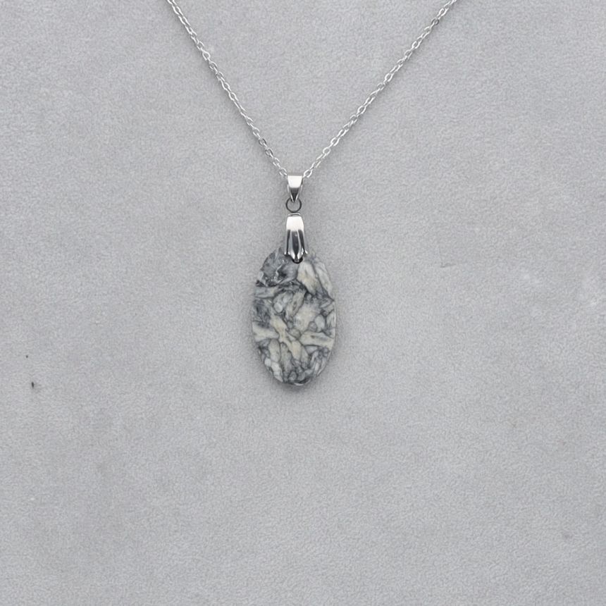 Pinolite Cabochon percé 108