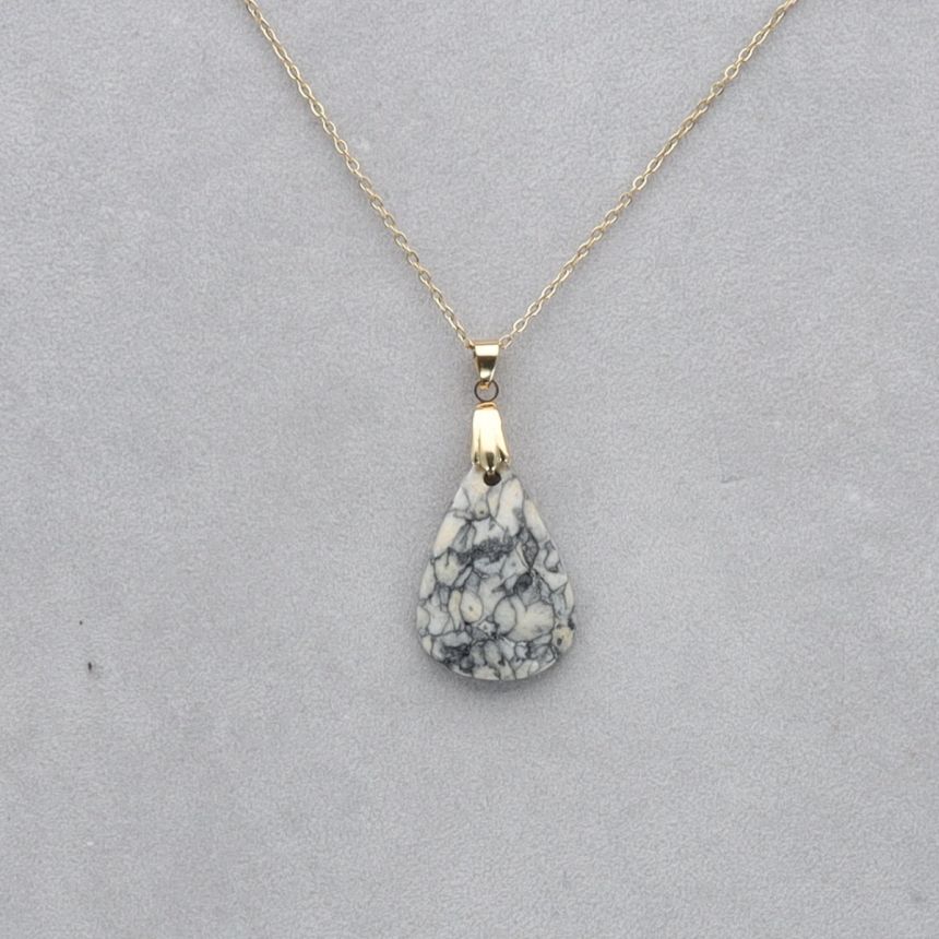 Pinolite Cabochon percé 116