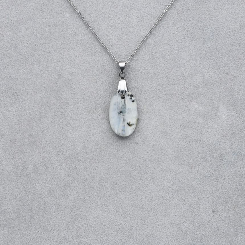 Pierre de Lune Tourmaline Cabochon percé 27