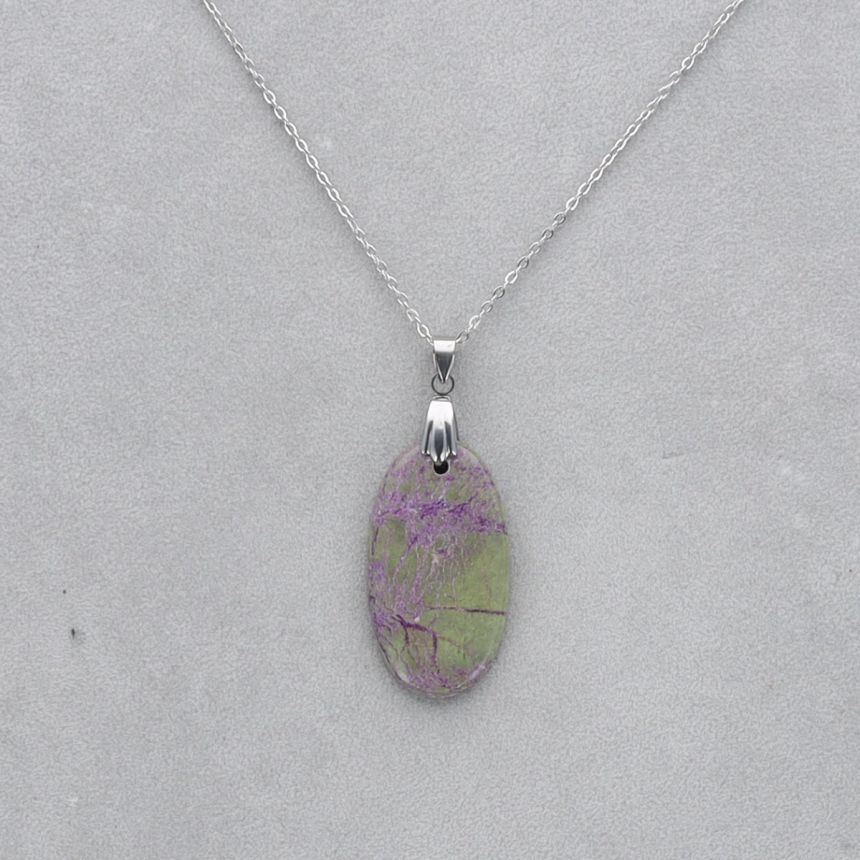 Purpurite Cabochon percé 18