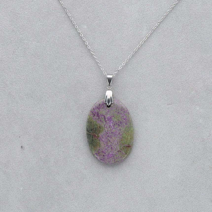 Purpurite Cabochon percé 22