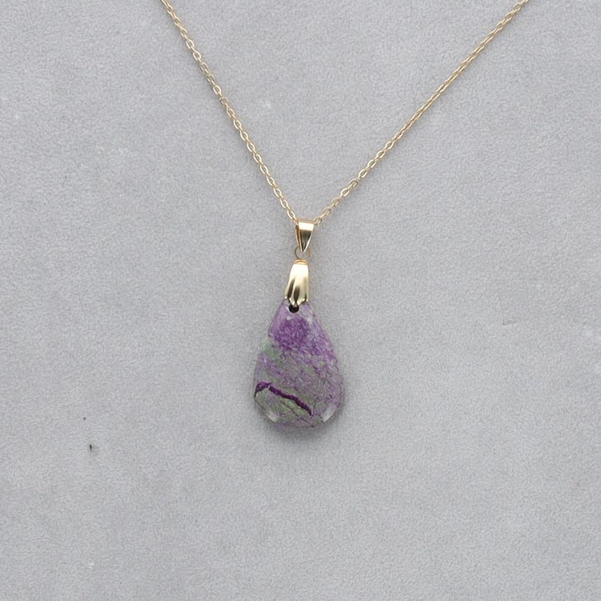 Purpurite Cabochon percé 26