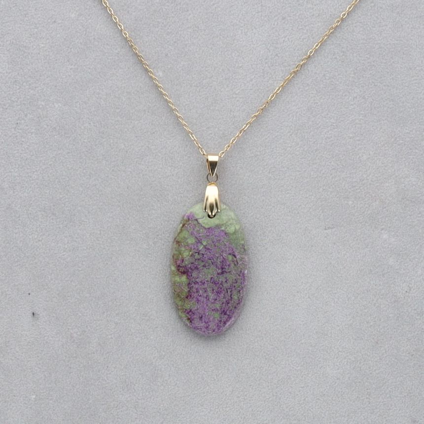 Purpurite Cabochon percé 29