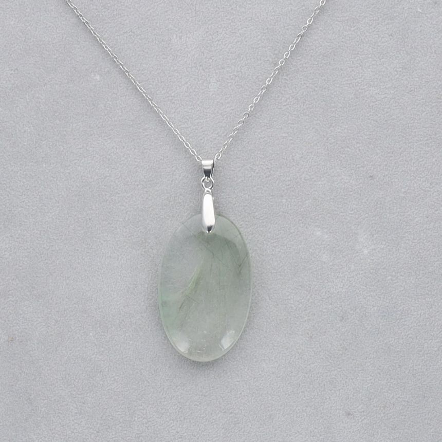 Quartz vert Rutile percé 2