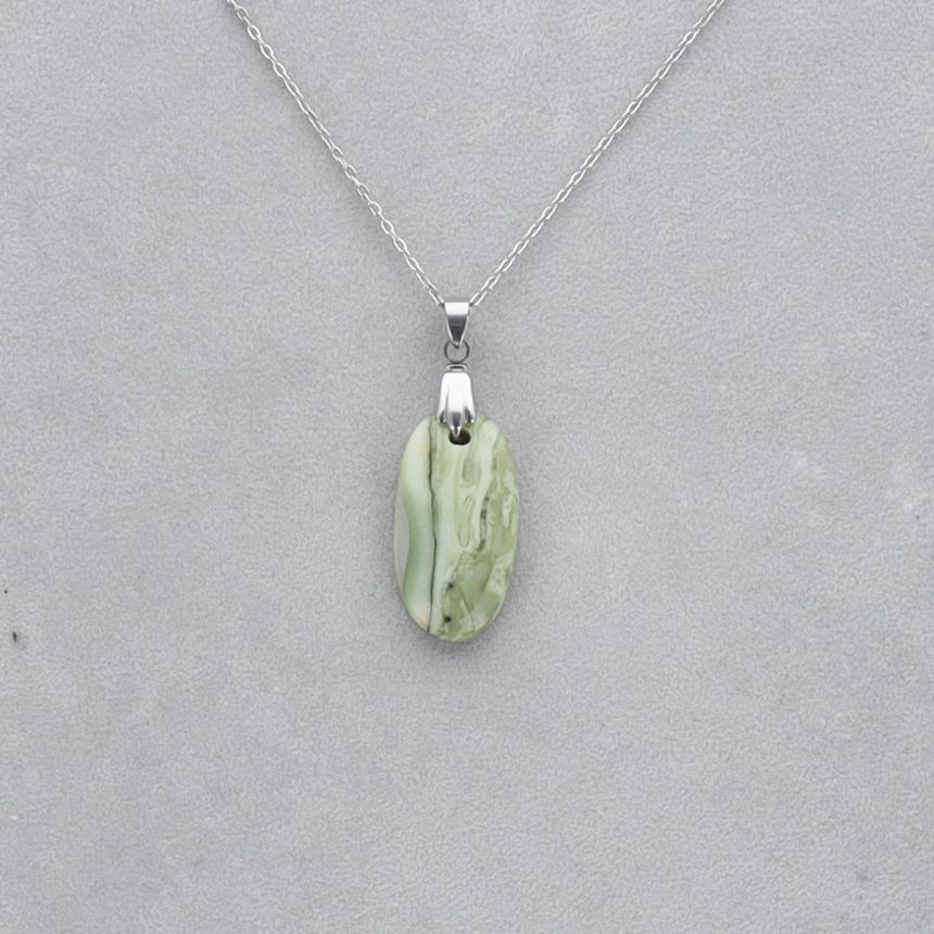 Serpentine Cabochon percé 5