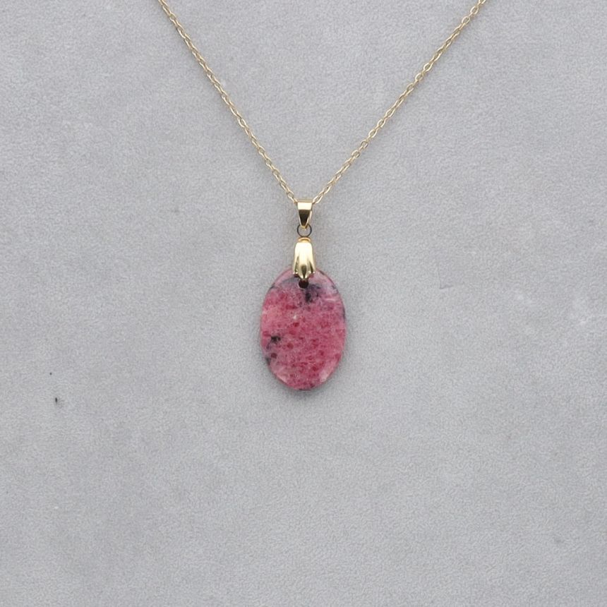 Thulite Cabochon percé 104