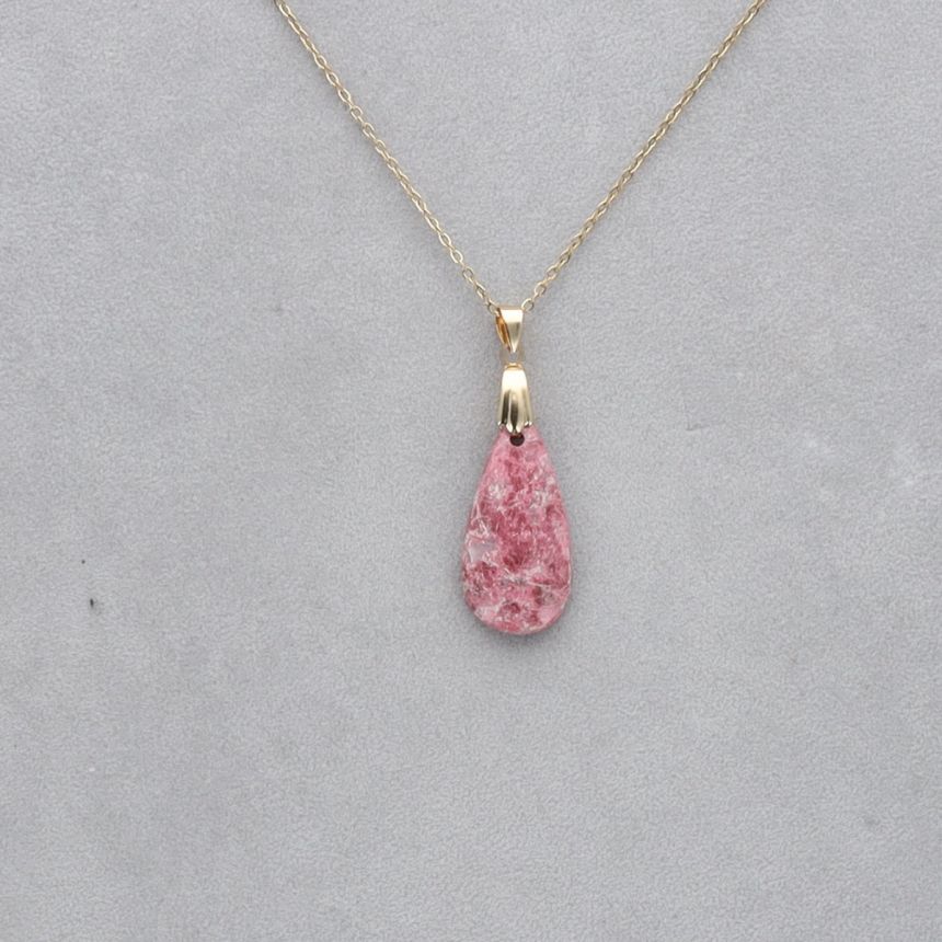 Thulite Cabochon percé 105