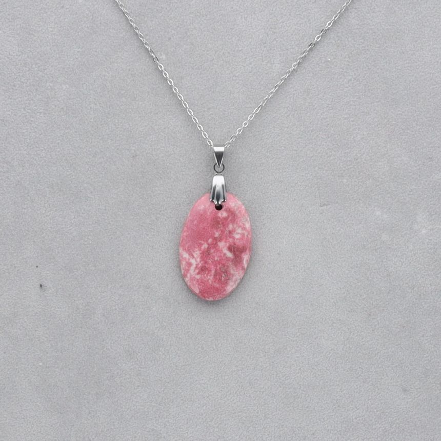 Thulite Cabochon percé 97