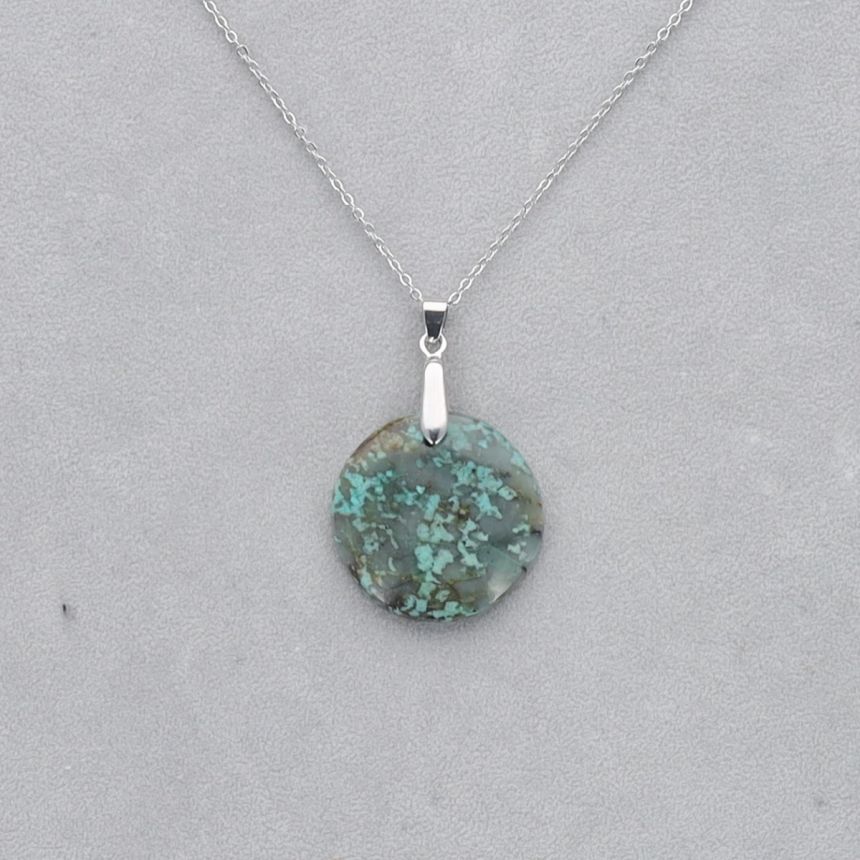 Turquoise Africaine Cabochon percé 19