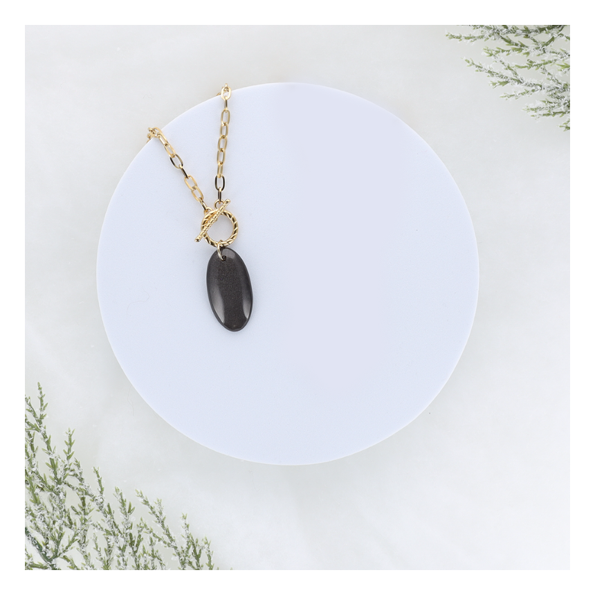 Holly - Obsidienne argenté